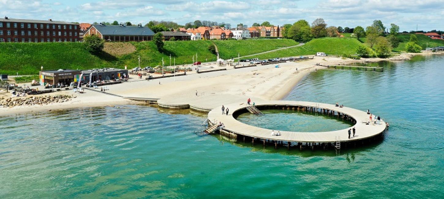Cirkelbroen på Østerstrand
