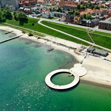 Østerstrand set fra luften