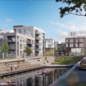Visualisering af Kanalbyen i Fredericia