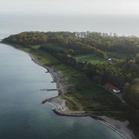 Naturpark Lillebælt set med drone