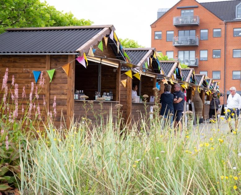 Hyttebyen på J.B. Nielsens Plads