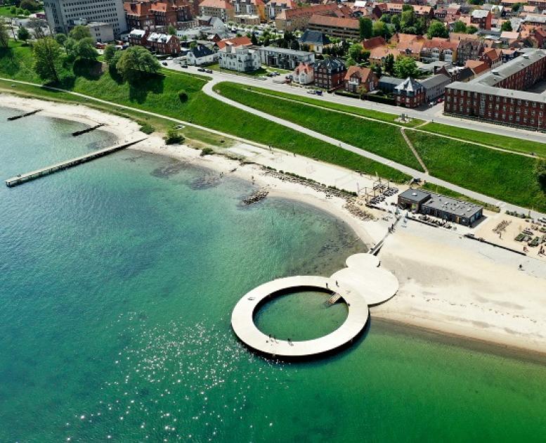 Østerstrand set fra luften